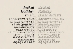 Jackal Holiday – Stylish Serif Font