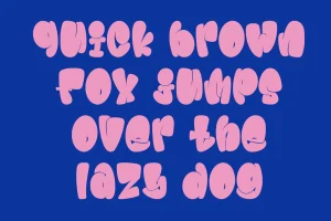 Jamboo Fat Bubble Display Font