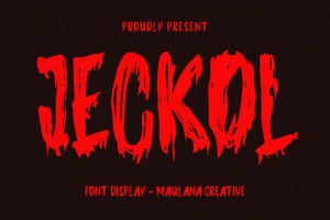 Jeckol Display Horror Brush Font