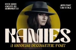 Kamies – Modern Decorative Font