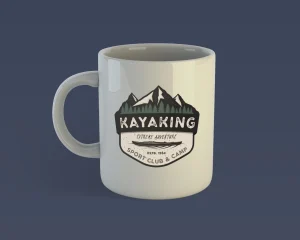 Kayak Retro Badge / Camping Adventure Logo