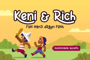 Keni&Rich – Fun Cartoon Display Font