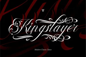King Slayer Tattoo Font | Blackletter Chicano font