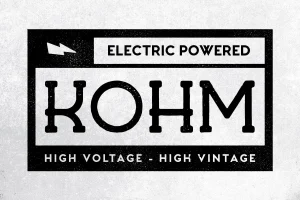 Kohm – Vintage Font