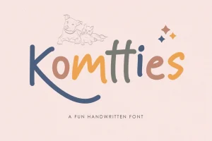 Komtties – Kids Handwriting Font