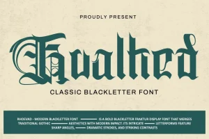 Kualhed -Classic Blackletter Font