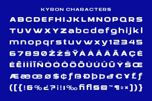Kyron – Modern Logo Font