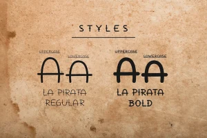 La Pirata – Vintage Tattoo Font