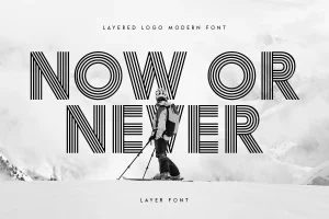 Layer – Layered Logo Modern Font