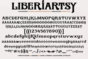 Liberiartsy Vintage Font