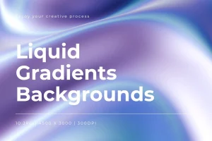Liquid holographic Gradients  Backgrounds #1