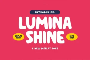 Lumina Shine – Cute Display Font