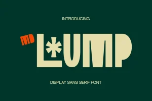 Lump – Display Sans Serif Font