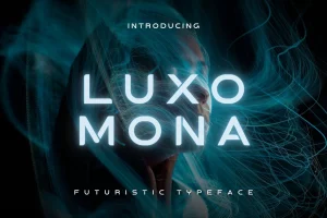 Luxomona – Futuristic AI Typeface
