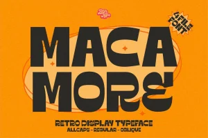 Macamore – Retro Display Typeface
