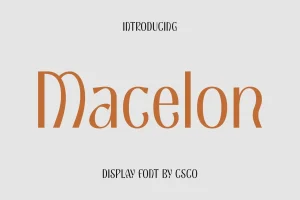 Macelon – Art Noveau Font