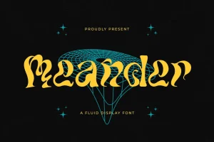 Meander – A Fluid Display Font