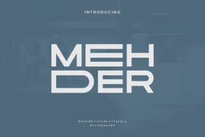 Mehder – Modern Display Font