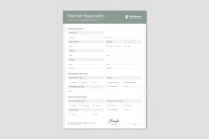 Member Registration Form Template
