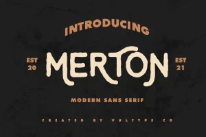 Merton – Vintage Font