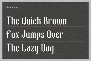 Metal Gothic – Logo Font
