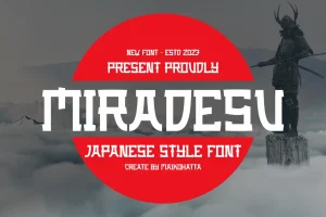 Miradesu – Japanese Style Font