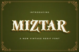 Miztar – Victorian Style Font