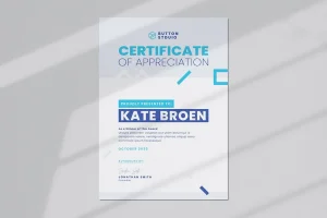 Modern Certificate