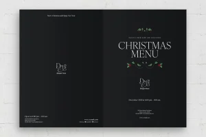 Modern Christmas Menu Template
