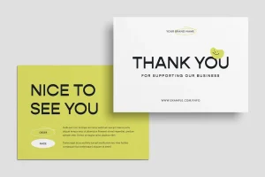 Modern Thank You Card Template