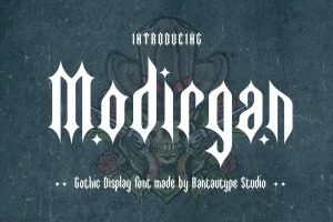 Modirgan Gothic Display Font