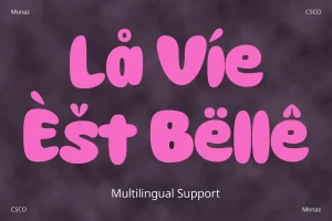 Monaz – Bubble Font