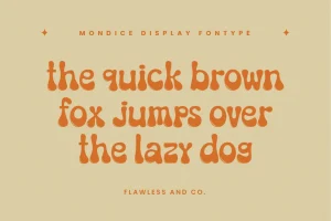 Mondice Groovy retro Font