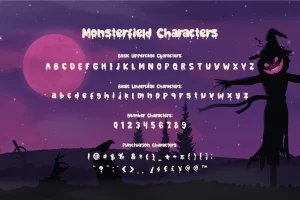 Monsterfield – Bloody Scary Halloween Font