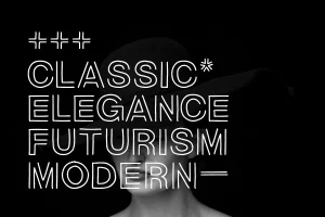Morline Unique Outline Typeface