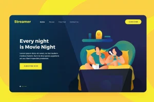 Movie Stream Vector Illustration