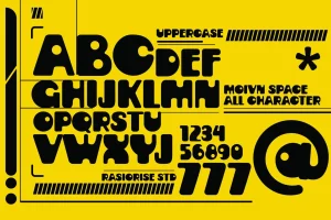 Movin Space – Modern Y2K Display Font
