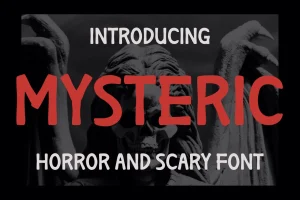 Mysteric – Horror and Scary Font