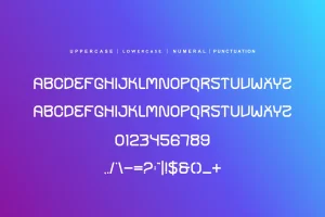 Nasuero – Digital & Futuristic Font