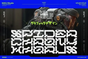 NCL Graxebeosa Font Family – Cyberpunk Futuristic