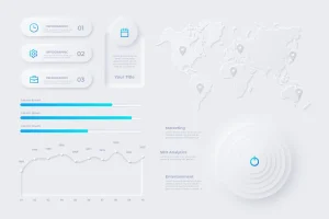 Neumorphic Infographic Elements