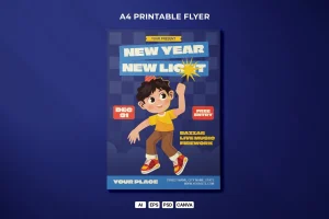 New Year Celebration Flyer Template