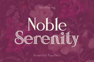 Noble Serenity – Elegant Wedding Typeface