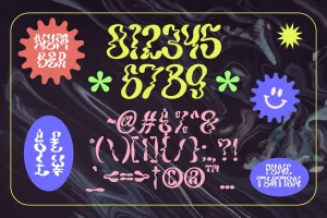 Nockwell – Psychedelic Liquid Font