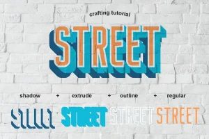 Nordin Extrude Font Family