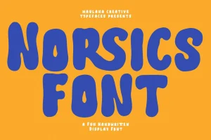 Norsics Handwritten Sans Display Font