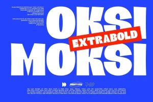 Oksi Moksi – Extra Bold Font