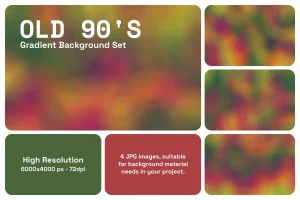 Old 90’s Gradient Background Set