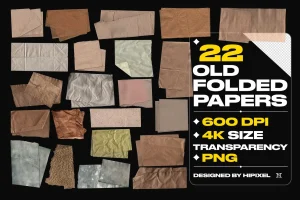 Old Folded Papers