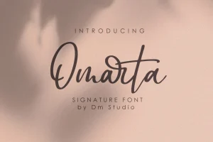 Omarta – Signature Font